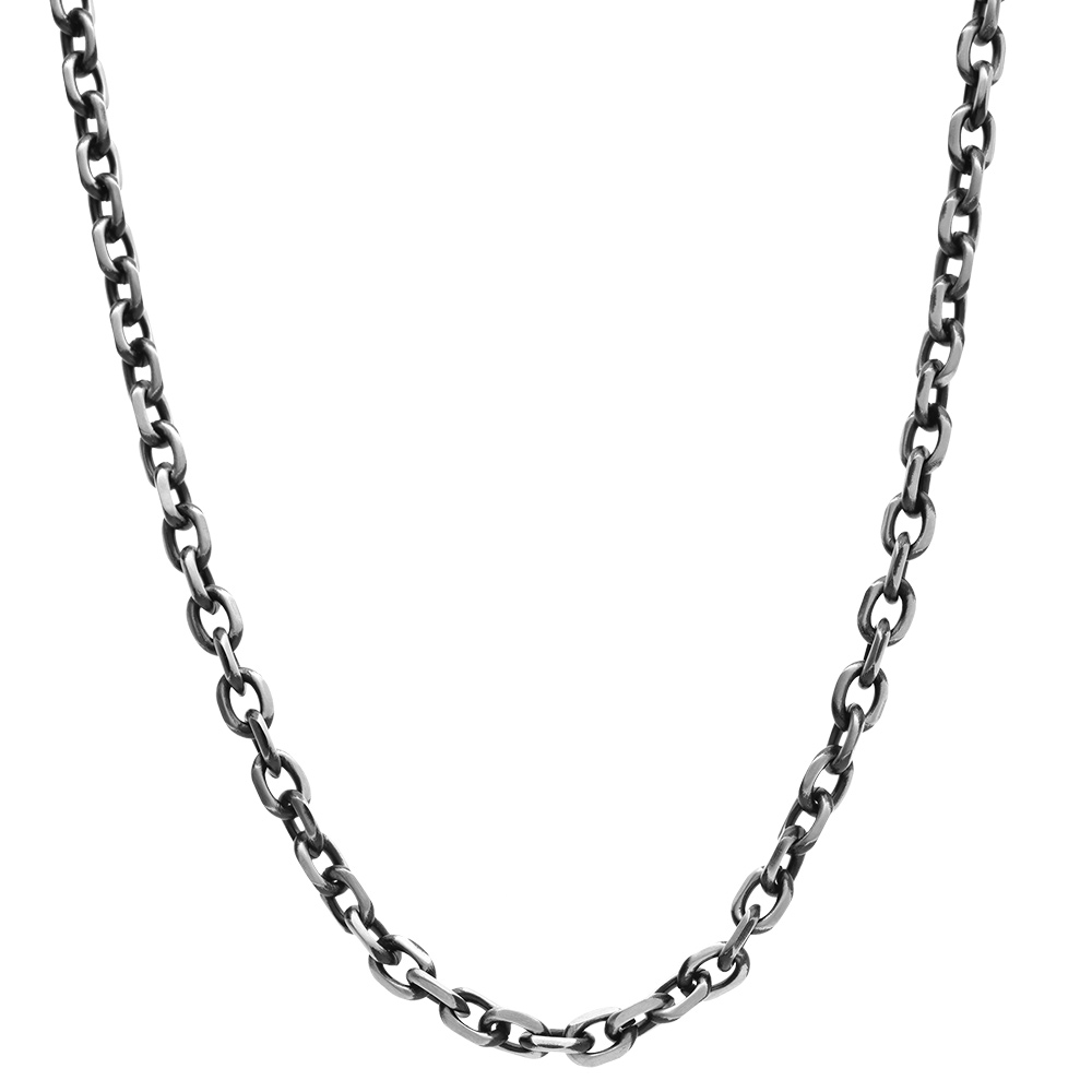 Collier en acier patin� maille for�at 4.5mm - 50+5cm - Vue 2