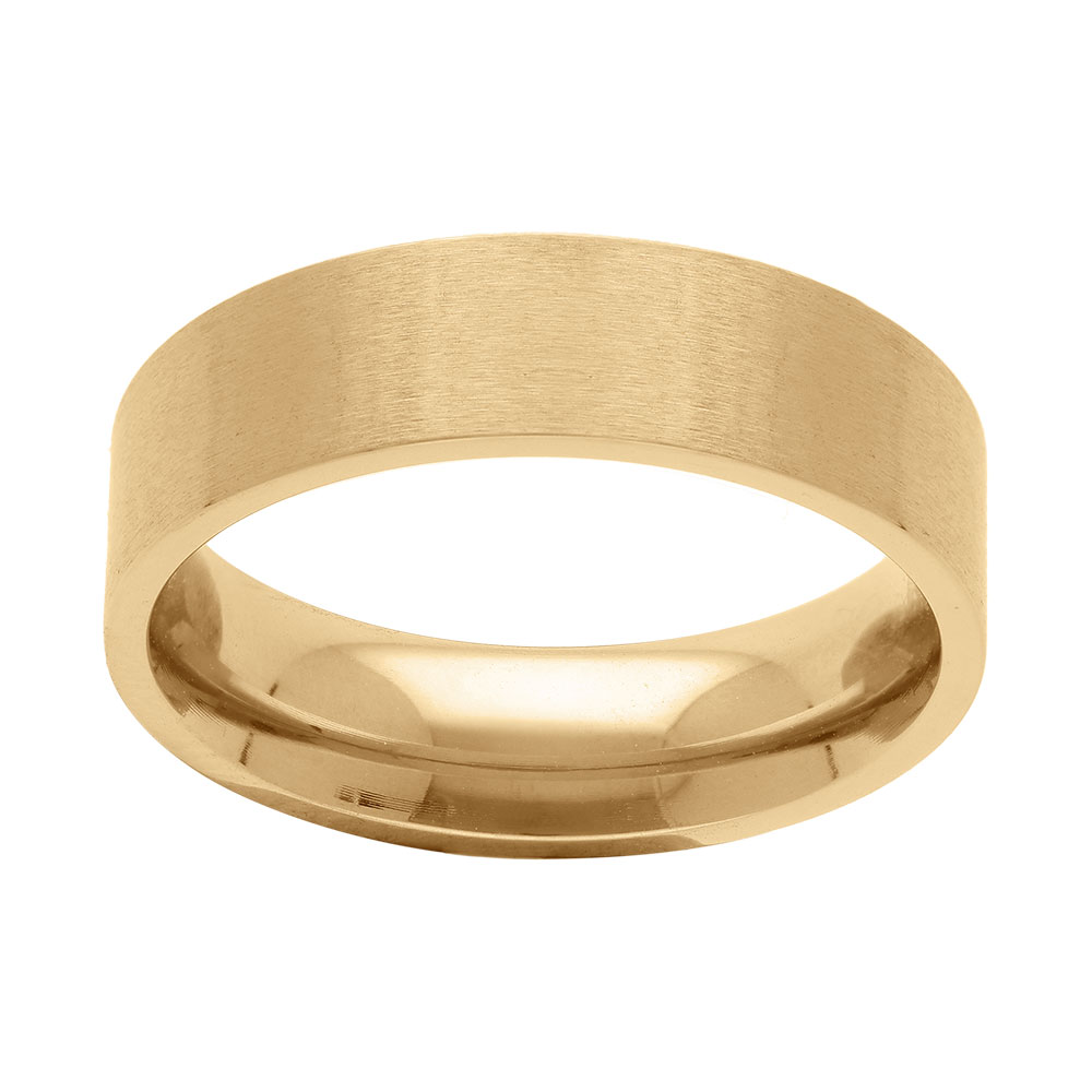 Alliance en acier dor� jaune ruban 6mm - Vue 2