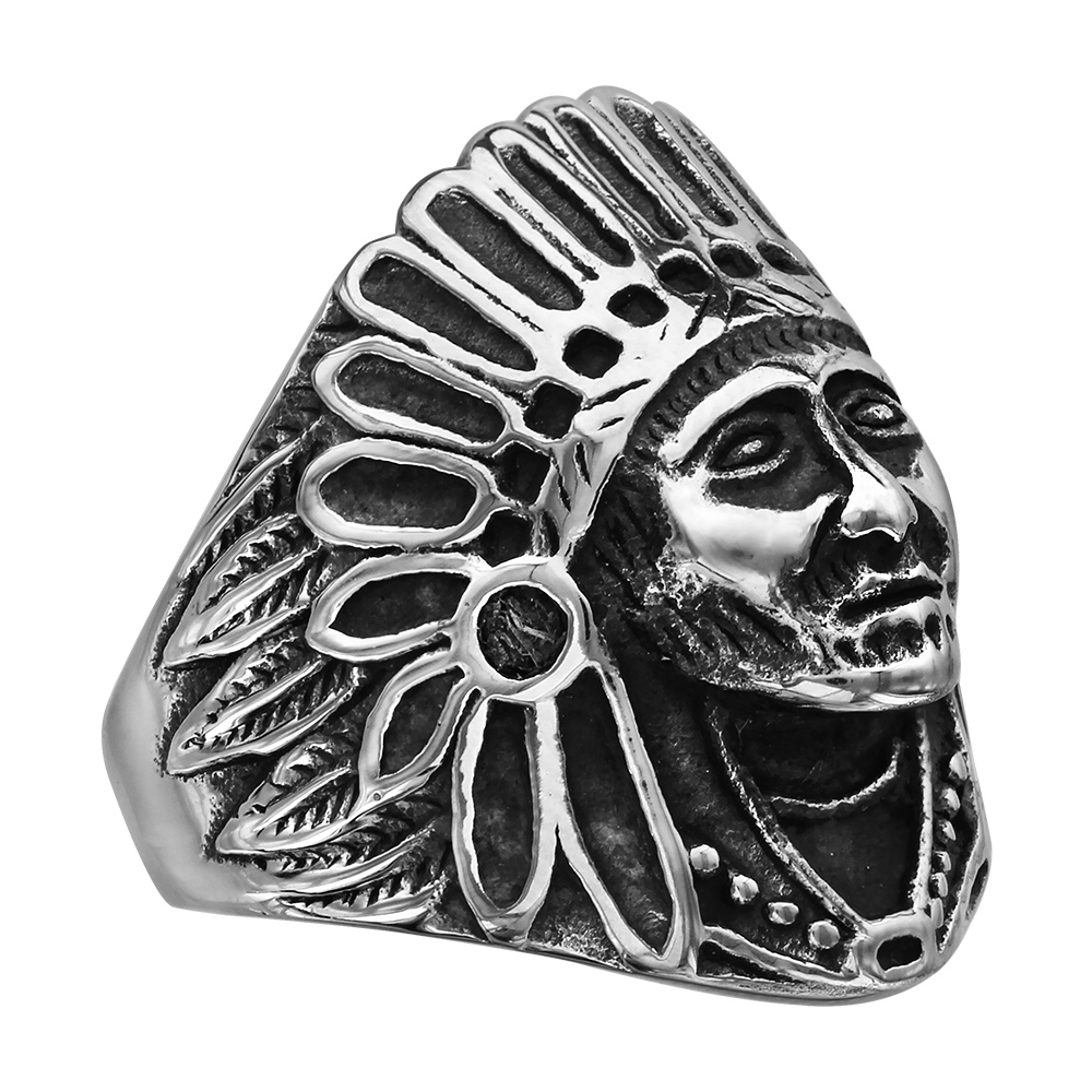 Chevali�re en acier t�te d\'Indien - Vue 2