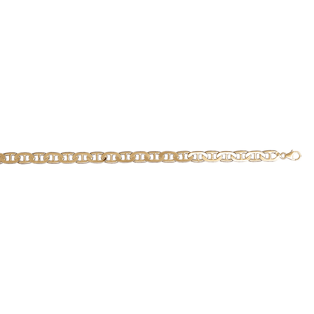 Bracelet en vermeil maille grosse marine 7mm  - 21cm - Vue 2