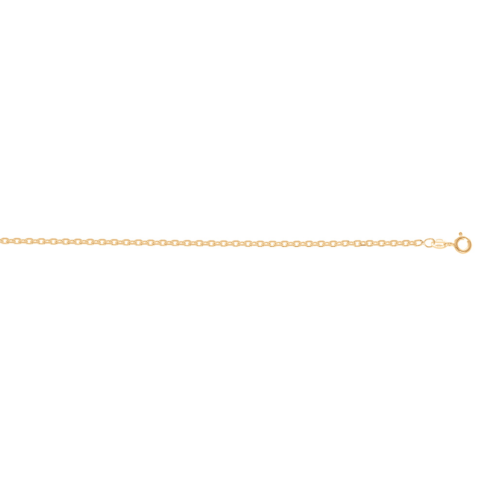 Cha�ne en vermeil maille for�at 2.5mm   - 55cm - Vue 2