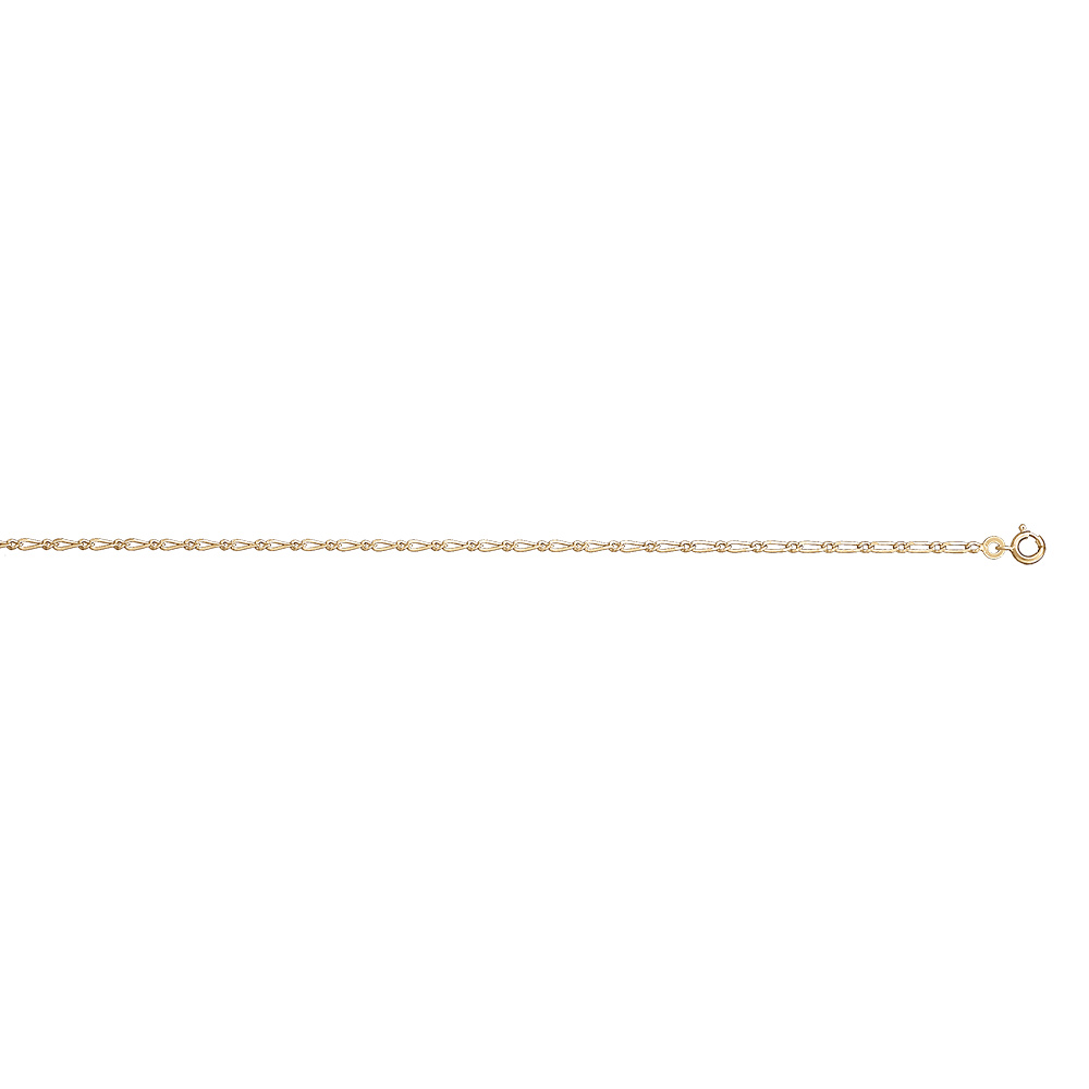 Bracelet en vermeil maille 1+1 2mm - 18cm - Vue 2