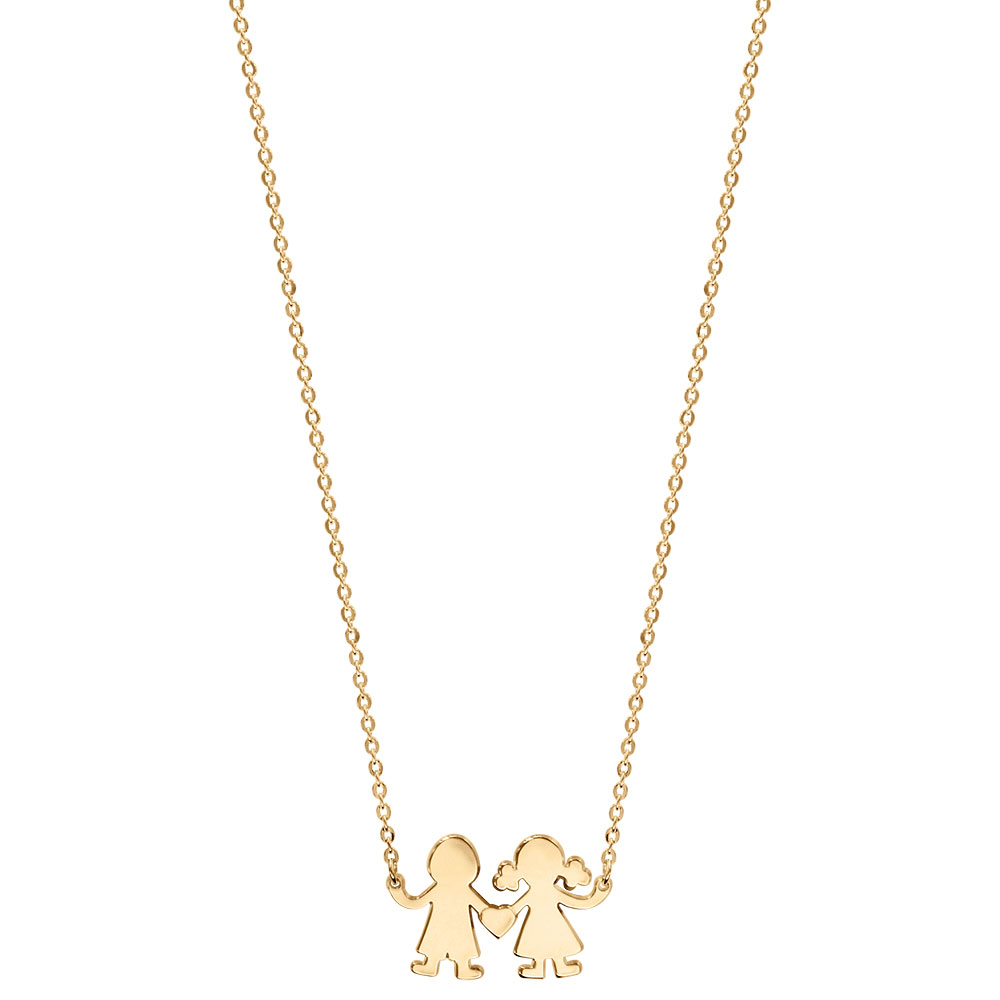 Collier en vermeil passive garcon/fille 40+4cm - Vue 2