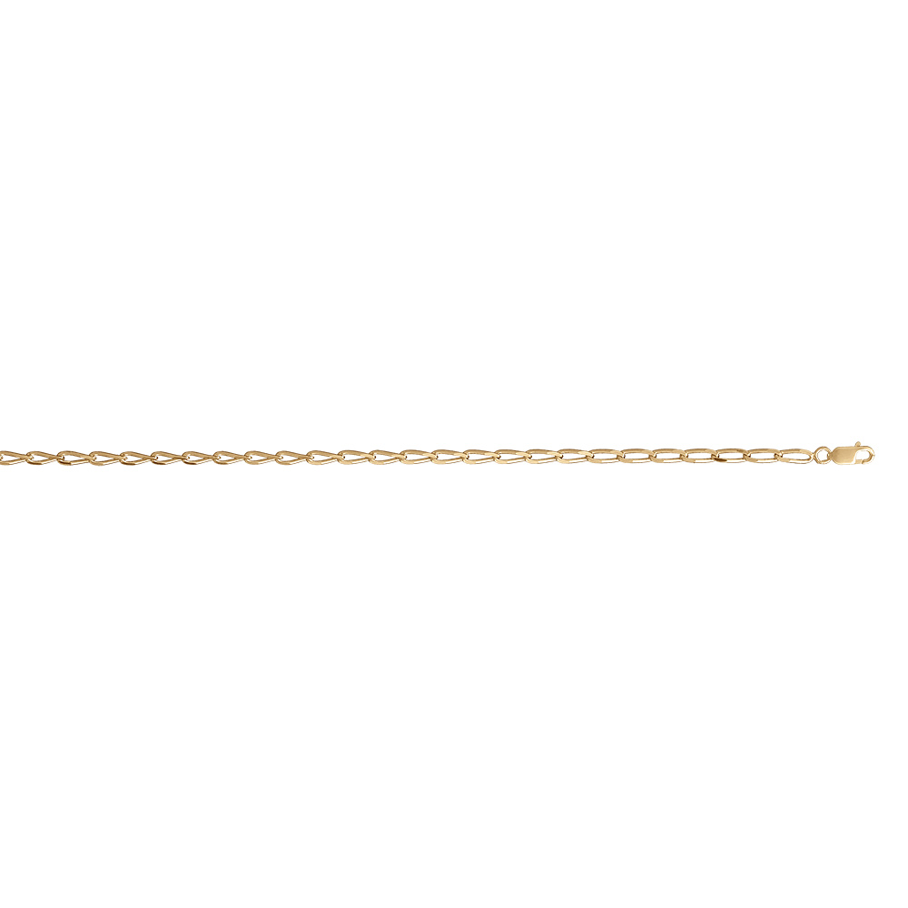 Cha�ne en vermeil maille cheval 3mm  - 50cm - Vue 2