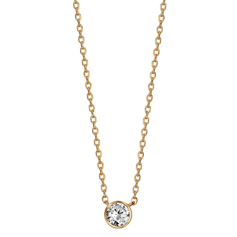 Collier en vermeil oxyde de 5mm serti clos - 38+4cm - Vue 2