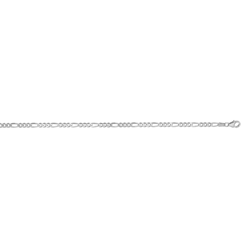 Cha�ne en argent maille Hawa� 1+3 largeur 4mm et longueur 50cm - Vue 2
