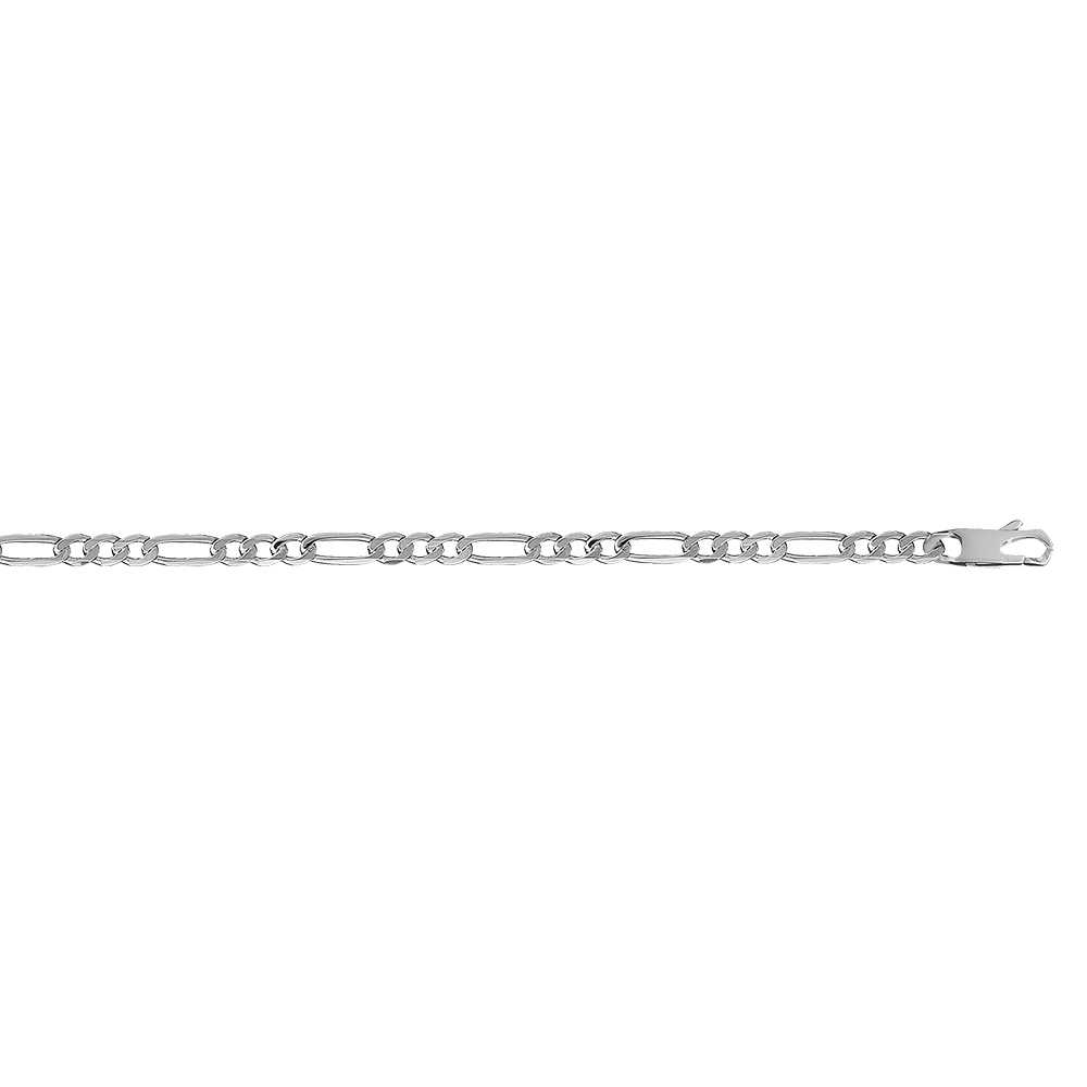 Cha�ne en argent maille Hawa� 1+3 largeur 6mm et longueur 50cm - Vue 2