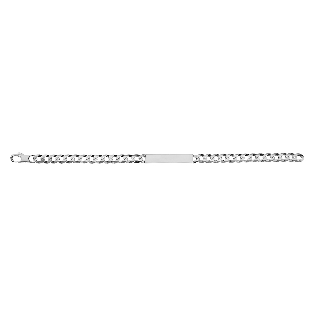 Gourmette en argent maille Hawa� largeur 6mm et longueur 18cm - Vue 3