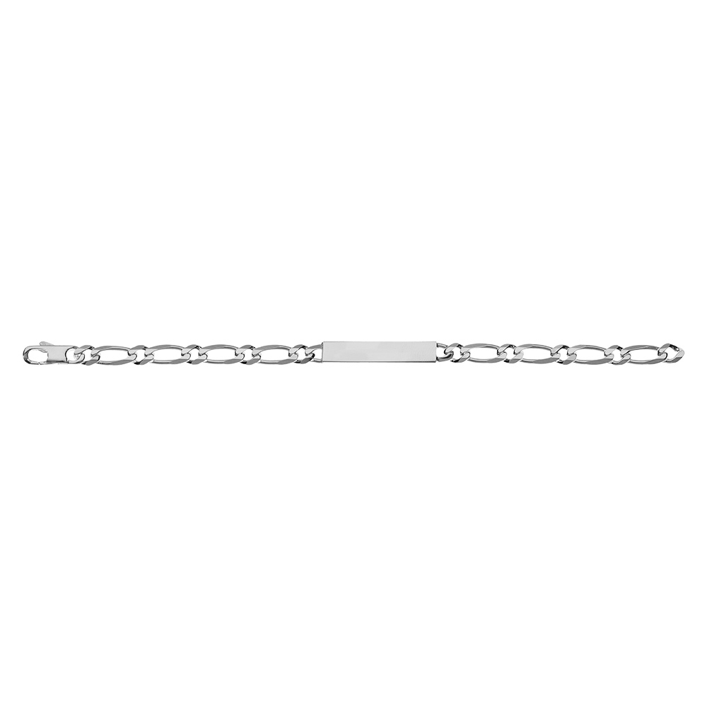 Gourmette en argent maille Hawa� 1+1 largeur 6mm et longueur 18cm - Vue 3