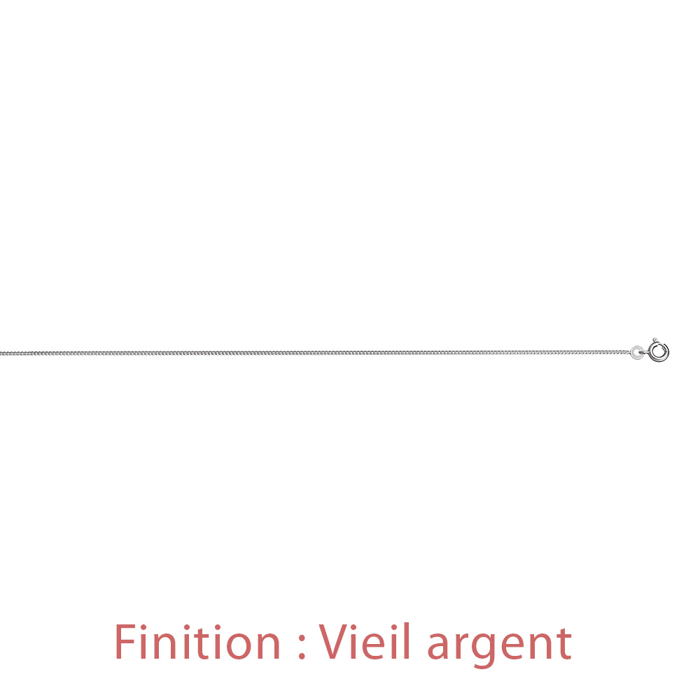 Cha�ne en argent maille serr�e largeur 1,2mm et longueur 50cm - Vue 4