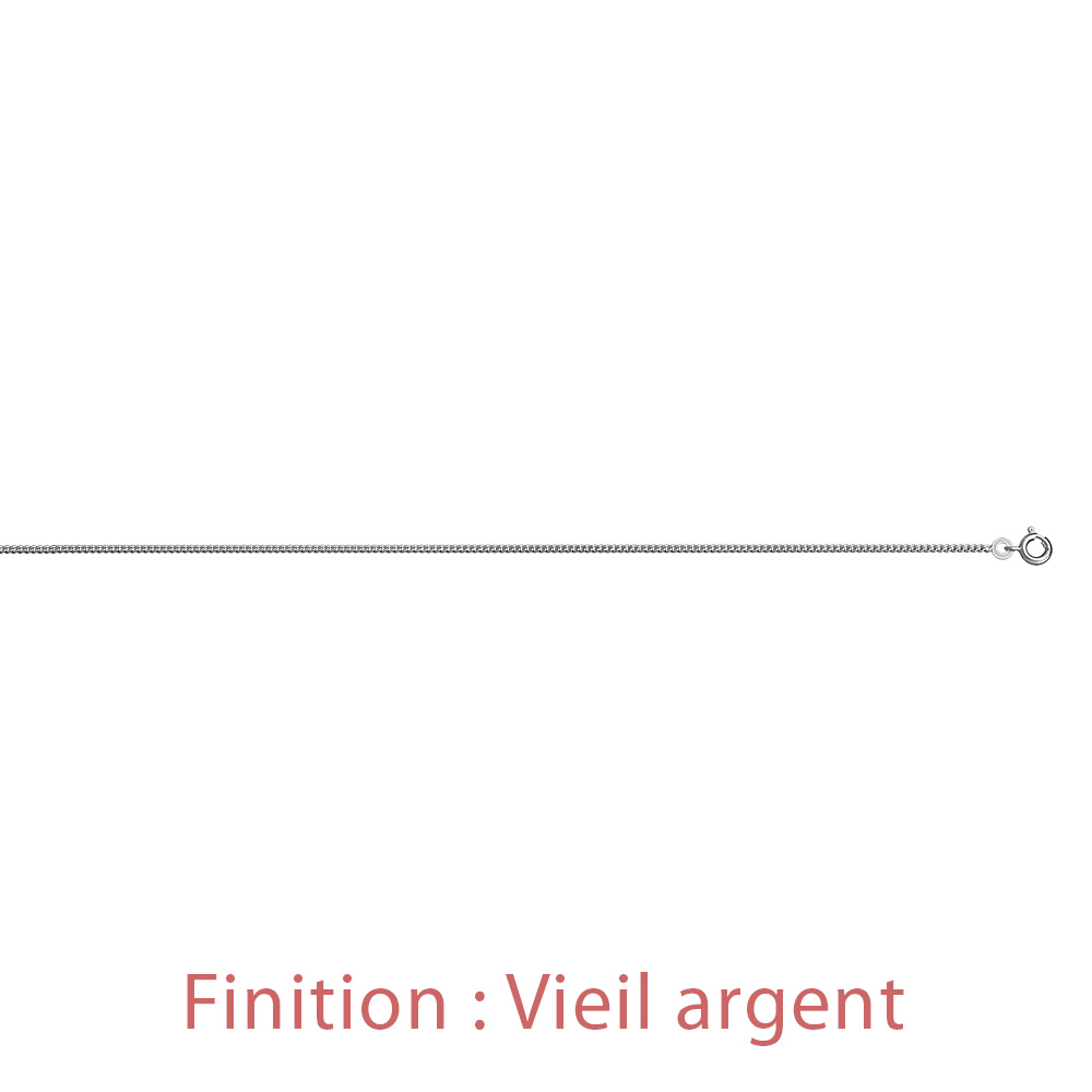Chane en argent maille serre largeur 1,8mm et longueur 45cm - Vue 4