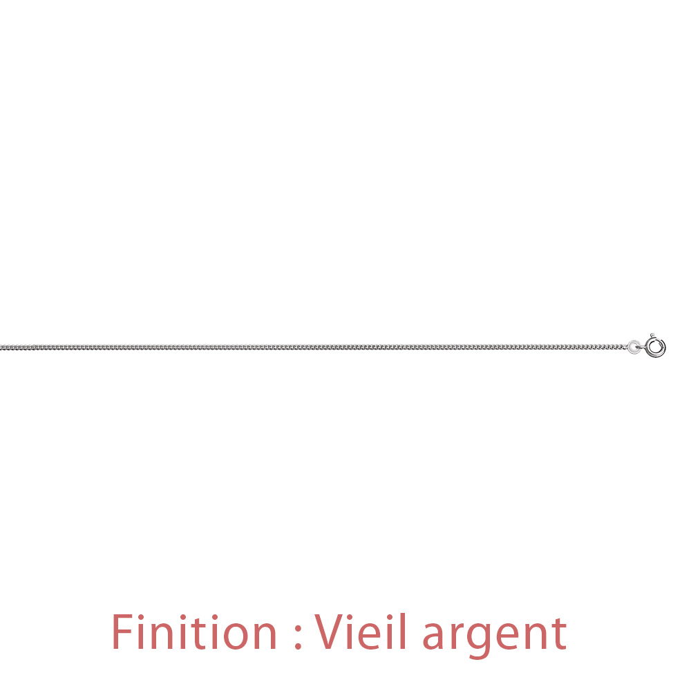 Chane en argent maille serre largeur 1,8mm et longueur 50cm - Vue 4
