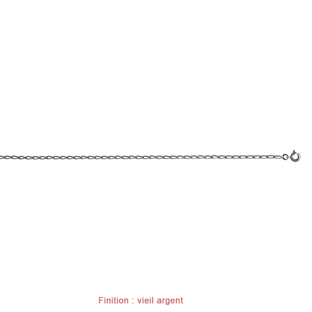 Bracelet en argent cha�ne maille cheval largeur 1,8mm et longueur 18cm - Vue 4