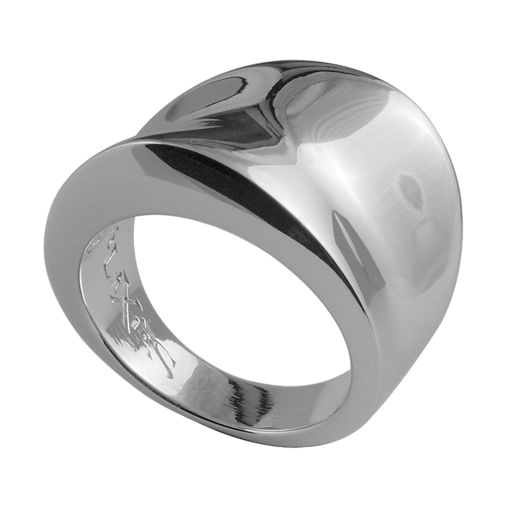Bague Elix�s en argent massif incurv�e - Vue 4