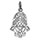 Pendentif en argent main de Fatma ouvrage trs petit modle