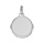 Pendentif en argent mdaille  graver grand modle - plaque prestige