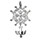 Pendentif croix Huguenote en argent grand modle