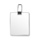 Pendentif en argent plaque G.I. rectangulaire à graver - dimensions 29mm X 23mm - plaque prestige