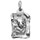 Pendentif en argent vieilli parchemin zodiaque Lion