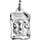 Pendentif en argent brillant parchemin zodiaque Blier