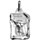Pendentif en argent brillant parchemin zodiaque Taureau