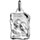 Pendentif en argent brillant parchemin zodiaque Gmeaux