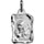 Pendentif en argent brillant parchemin zodiaque Vierge