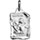 Pendentif en argent brillant parchemin zodiaque Sagittaire