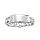 Bague chane en argent avec petite plaque  graver