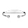 Bracelet jonc en argent esclave - moyen modle