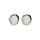 Boucles d'oreille en argent rhodi ovale en Nacre vritable et fermoir poussette