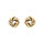 Boucles d'oreille tige en argent dor noeud d'amour 6 mm