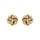 Boucles d'oreille tige en argent dor noeud d'amour 9 mm