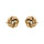Boucles d'oreille tige en argent dor noeur d'amour 10.5 mm