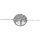 Bracelet en argent rhodi, arbre de vie avec nacre blanche 16+2cm