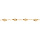 Bracelet en argent dor boules givres - 16+3cm