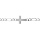Bracelet en argent passiv 1+3 5mm croix plate lisse  - 19cm