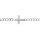 Bracelet en argent passiv maille gourmette 5mm croix plate lisse diamante etoile - 19cm