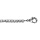 Bracelet en argent rhodi rivire d'oxydes blancs - longueur 16cm + 2cm de rallonge