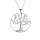 Collier argent massif arbre de vie 44+5cm