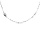 Collier en argent rhodi chane avec croix et mdaille religieuse longueur 43,5cm