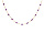 Collier en argent et dorure jaune chane avec olives couleur violet transparent 40+5cm