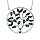 Collier en argent rhodi massif chane avec pendentif arbre de vie pierres vertes 40+5cm