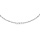 Collier en argent rhodi perles 3mm blanche de synthse longueur 38+4cm