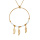 Collier en argent et dorure jaune chane avec pendentif anneau 28mm boules blanches pampille 3 plumes 40+4cm