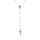 Collier en argent rhodi chapelet 47cm