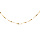 Chane en argent et dorure jaune torsade diamant paisseur 0.8mm longueur 45cm