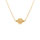 Collier en argent dor boule givre - 38+5cm