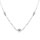 Collier en argent rhodi boules - 41+3cm