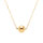 Collier en argent dor boule 10mm - 41+3cm
